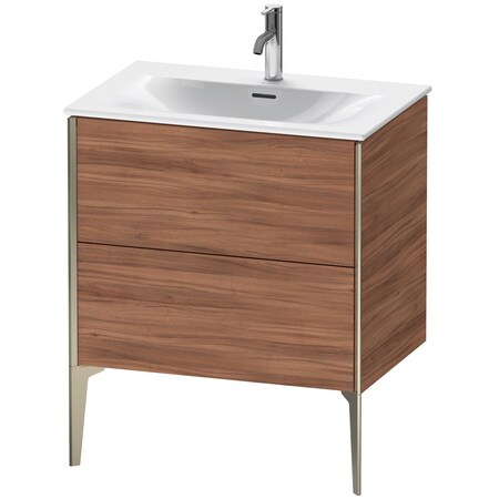 Duravit Xviu Floor Standing Vanity Unit Natural Walnut XV43010B179